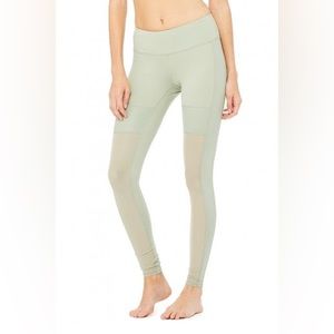 Alo Yoga Mesh Sage Leggings S